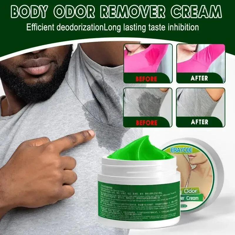 Body Odor Remove Cream – Underarm Deodorant & Antiperspirant for Long-Lasting Freshness