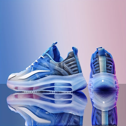 Men’s Gradient Color Running Shoes – Breathable, Non-Slip Sneakers with Shock Absorption