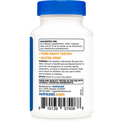 Nutricost Magnesium Complex – 500mg, 30 Capsules (Oxide, Citrate & Glycinate)