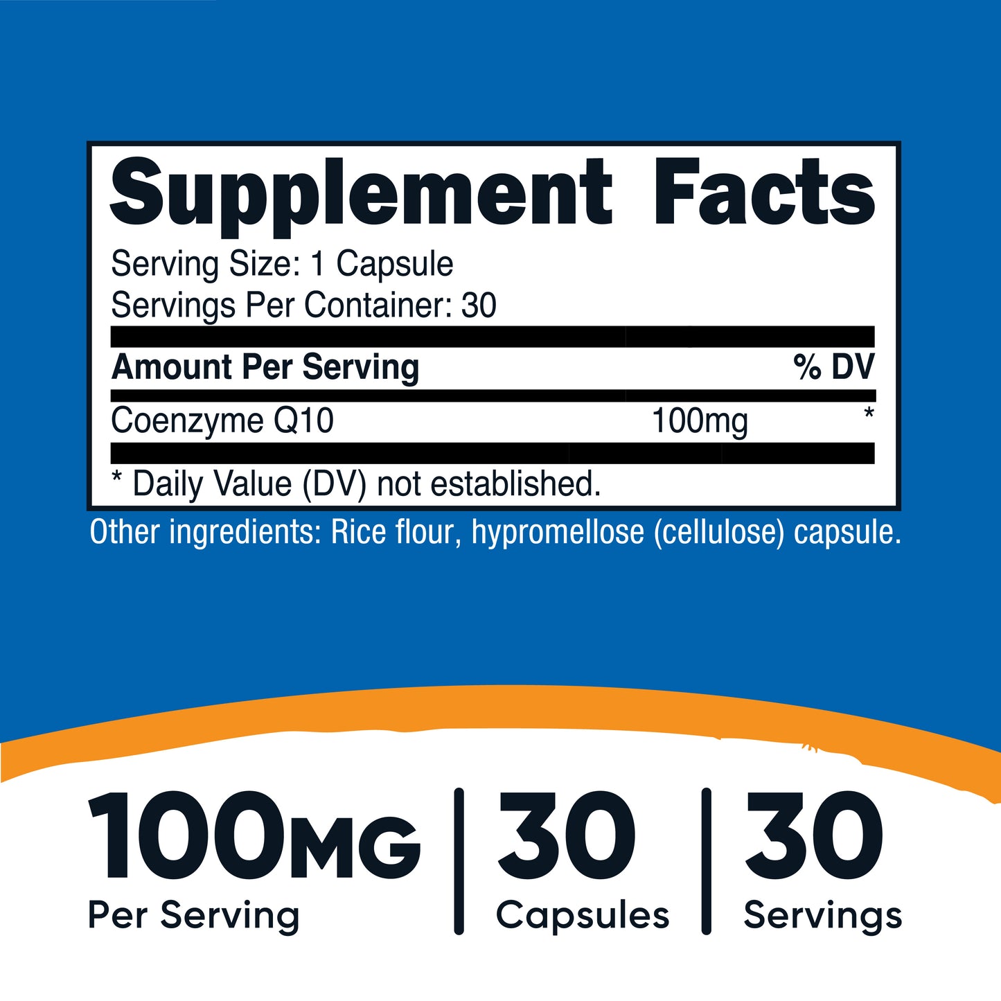 Nutricost CoQ10 100mg Capsules – Antioxidant Support for Energy & Heart Health
