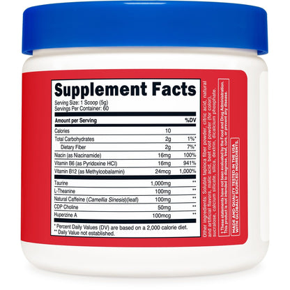 Nutricost Energy Complex Powder – Fruit Punch Flavor, 60 Servings (300g)