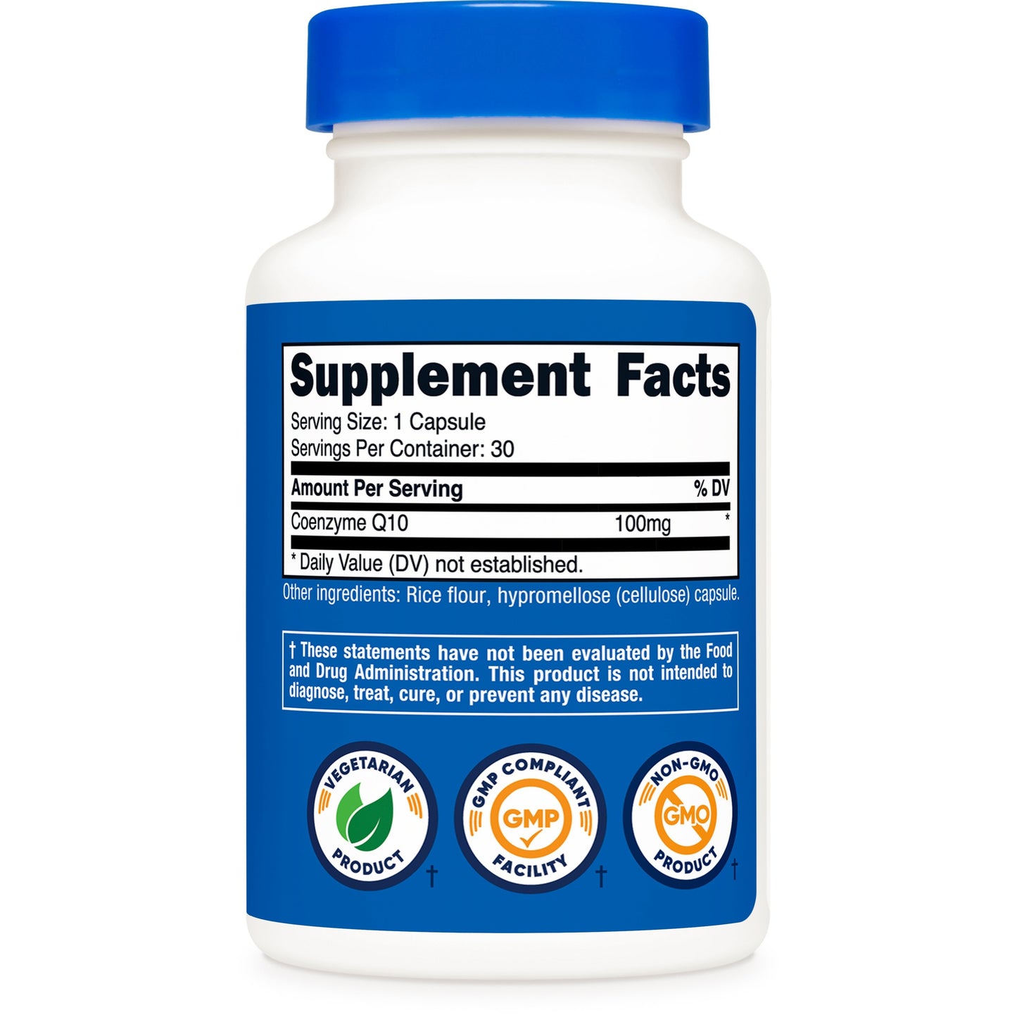 Nutricost CoQ10 100mg Capsules – Antioxidant Support for Energy & Heart Health