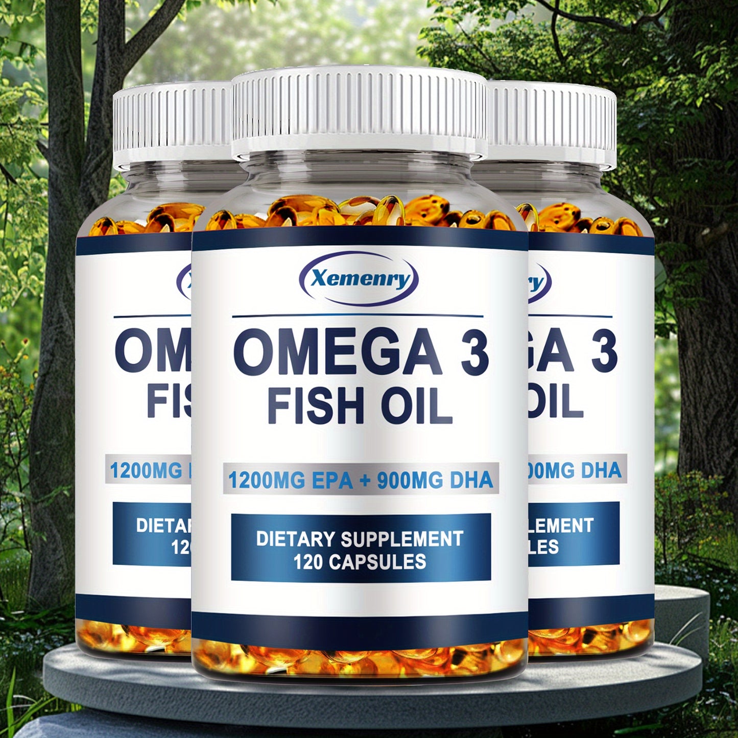 Omega 3 Fish Oil – EPA & DHA Support for Eye, Bone & Joint Health (120 Softgels)