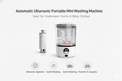 Automatic 2L Portable Mini Washing Machine – Washer for Underwear