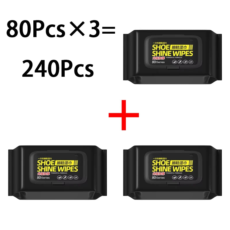 Shoes Cleaner Wipes for Sneakers – Portable Disposable Cleaning Cloths for White Shoes