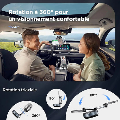 MagSafe Magnetic Car Phone Mount – 360° Rotating Universal Vehicle Phone Holder