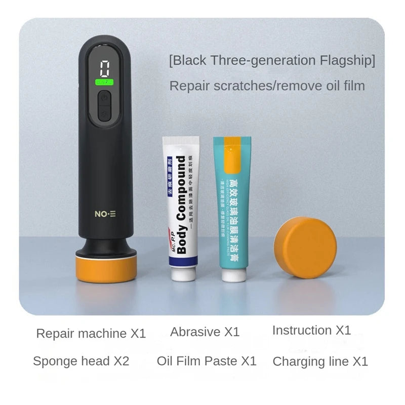 LEIBOO Wireless Car Waxing & Polishing Machine 12000RPM – Scratch Repair & Glass Oil Film Remover