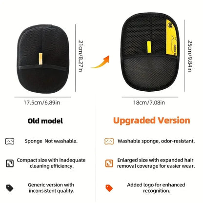 2-Pack Reusable Lint Remover Brushes & Static Glove – Pet Hair Remover for Furniture & Clothing