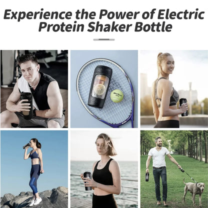 650ml USB Electric Protein Shaker Bottle – Rechargeable Automatic Mixing Cup for Gym & Fitness
