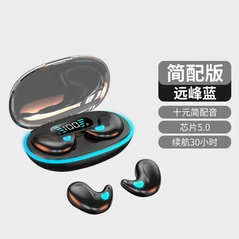 X55 Wireless Sleep Earbuds – Mini TWS Bluetooth Stereo Earphones with HD Mic, Waterproof