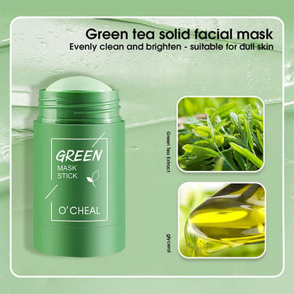 Solid Facial Mask Stick Green Tea Honey Peach Charcoal Eggplant – Pore Cleaning & Moisturizing