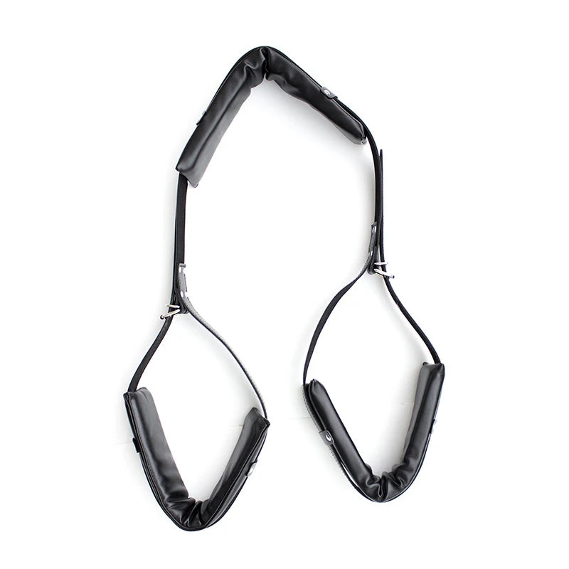 BDSM Bondage Harness Set – Adjustable Wrist & Ankle Cuffs with Mouth Gag for Couples Roleplay