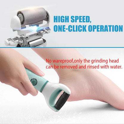 Electric Foot Grinder Wireless Pedicure Tool – Waterproof Callus & Dead Skin Remover