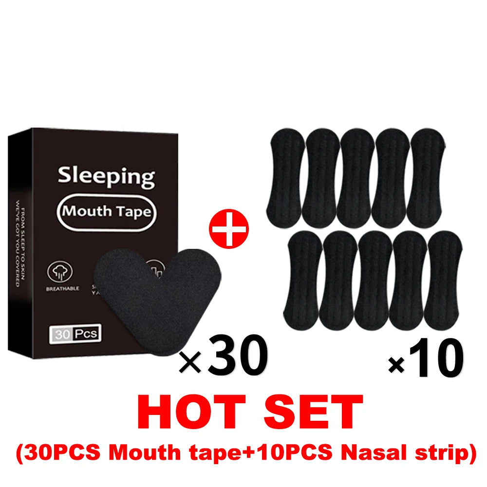Sleeping Mouth Tape (30 / 300 PCS) – Gentle Breathing Strips to Support Nose Breathing & Reduce Mouth Dryness