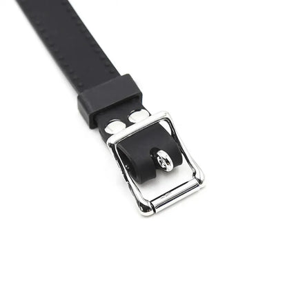 Silicone O-Ring Gag Strap – Adjustable Open Mouth Bite Gag for BDSM Roleplay & Couples Play