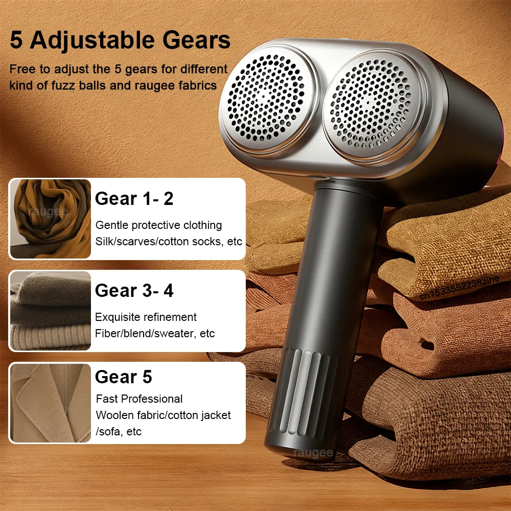 Professional Lint Remover for Clothes – USB Rechargeable Electric Fabric Shaver