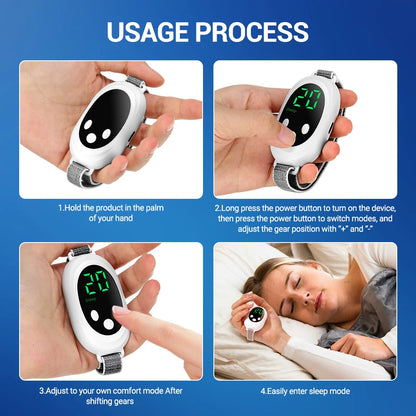 Handheld EMS Microcurrent Sleep Aid Device – 20 Levels Relaxation & Pulse Therapy for Better Sleep