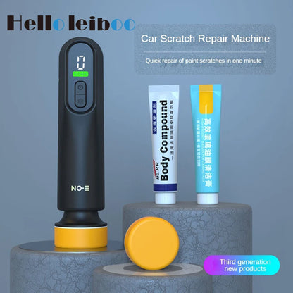 LEIBOO Wireless Car Waxing & Polishing Machine 12000RPM – Scratch Repair & Glass Oil Film Remover