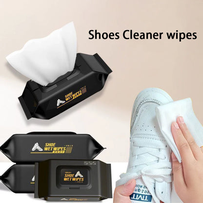 Shoes Cleaner Wipes for Sneakers – Portable Disposable Cleaning Cloths for White Shoes