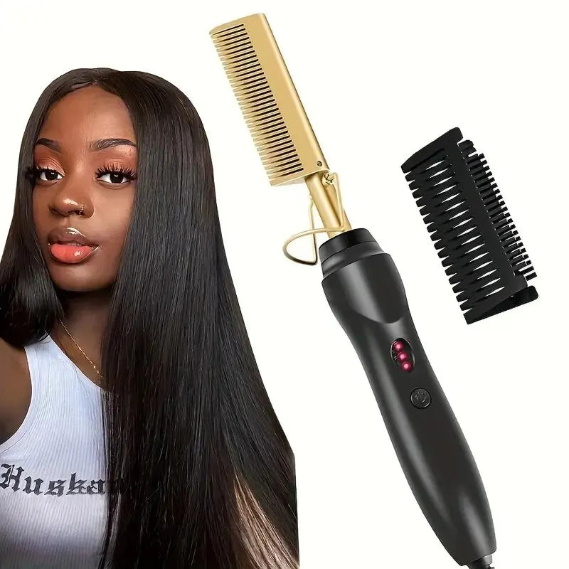 Professional Anti Frizz Electric Straightening Hot Comb