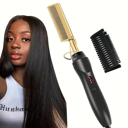 Professional Anti Frizz Electric Straightening Hot Comb