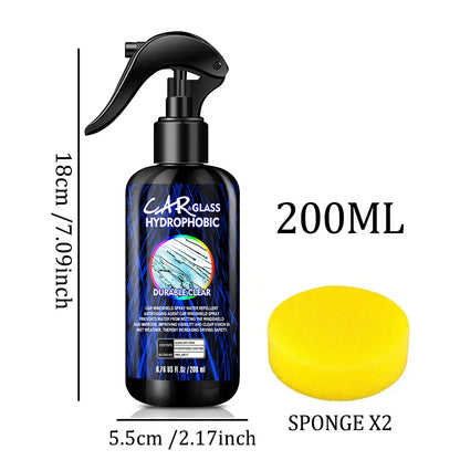 Water Repellent Anti-Rain Spray for Car Glass – Hydrophobic Windshield & Mirror Coating