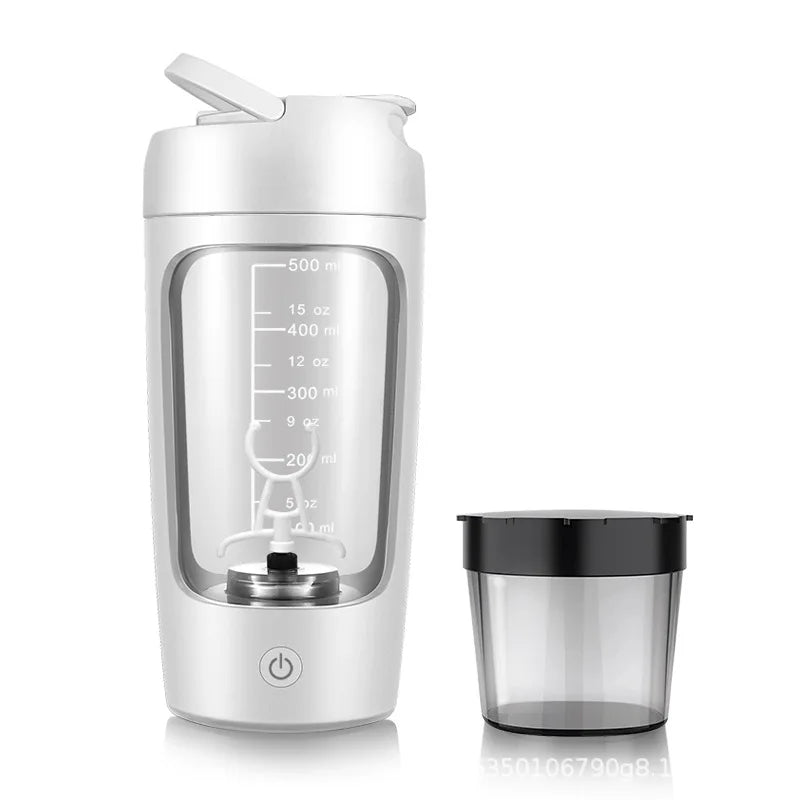 650ml USB Electric Protein Shaker Bottle – Rechargeable Automatic Mixing Cup for Gym & Fitness