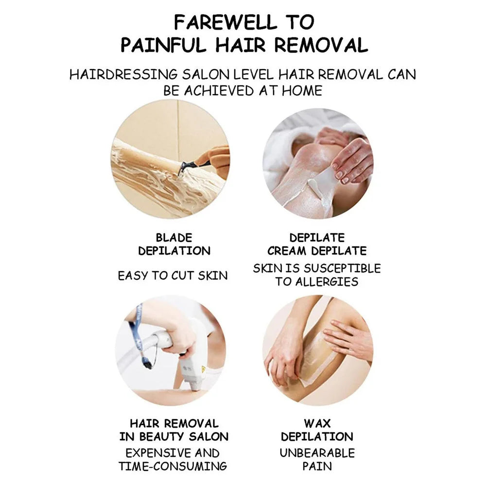 Crystal Hair Removal Eraser – Painless Reusable Glass Depilation Tool for Smooth Skin