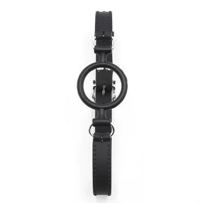Silicone O-Ring Gag Strap – Adjustable Open Mouth Bite Gag for BDSM Roleplay & Couples Play