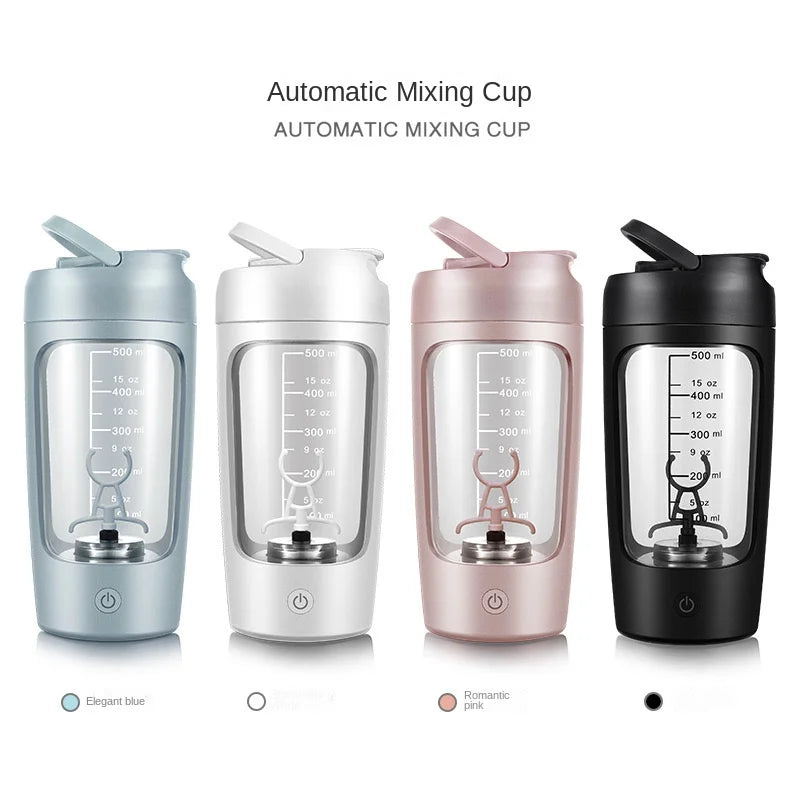 650ml USB Electric Protein Shaker Bottle – Rechargeable Automatic Mixing Cup for Gym & Fitness