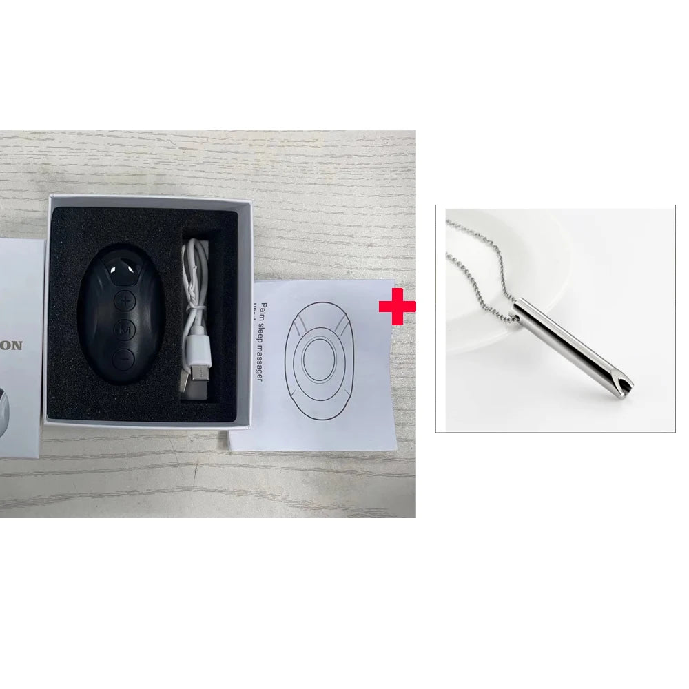 Handheld EMS Microcurrent Sleep Aid Device – 20 Levels Relaxation & Pulse Therapy for Better Sleep