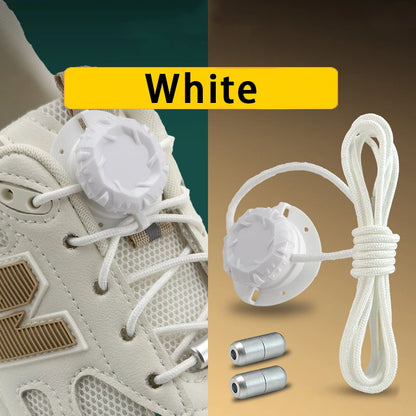No-Tie Shoelaces with Swivel Buckle – Automatic Elastic Laces for Sneakers Kids & Adults