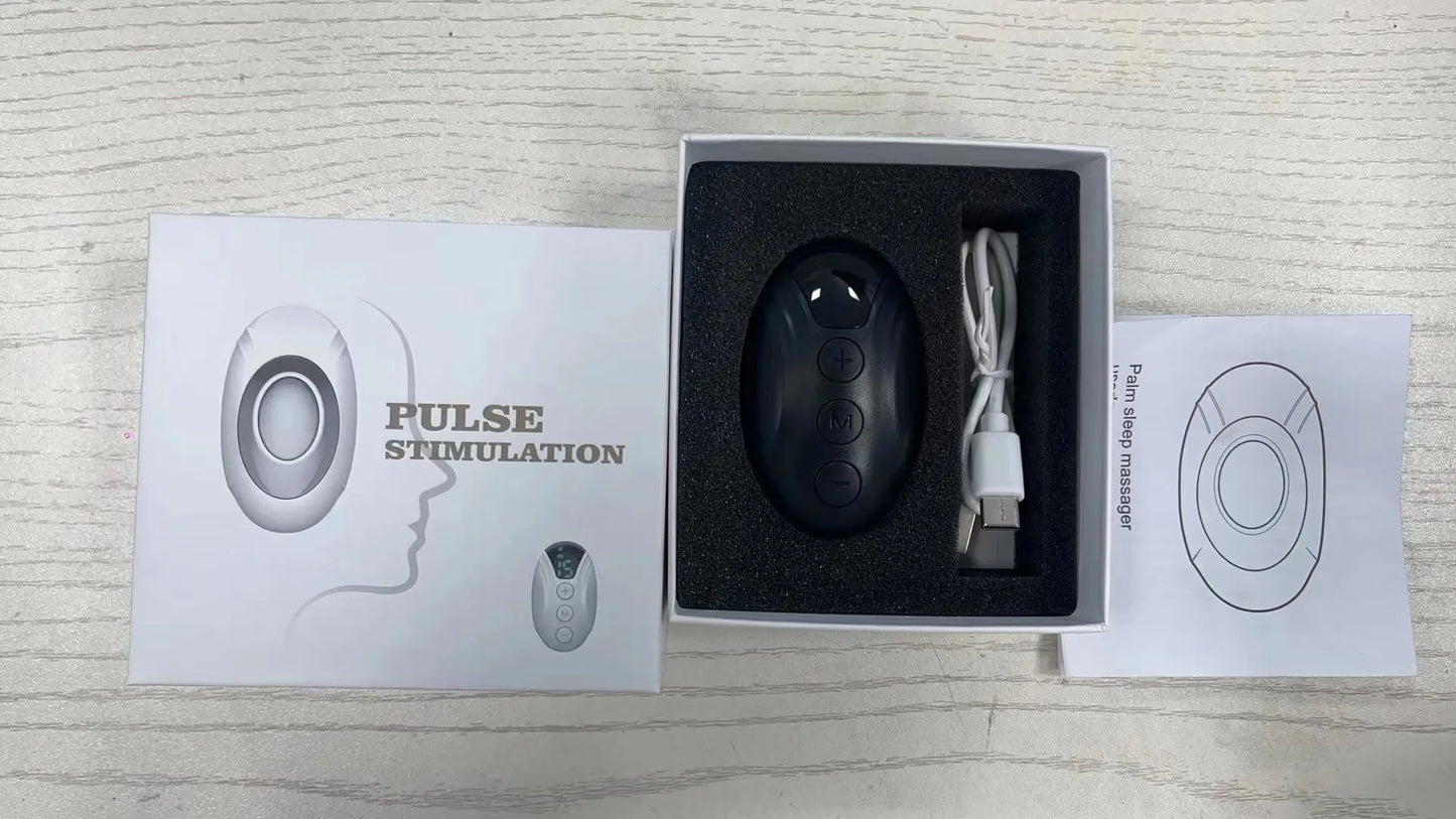 Handheld EMS Microcurrent Sleep Aid Device – 20 Levels Relaxation & Pulse Therapy for Better Sleep