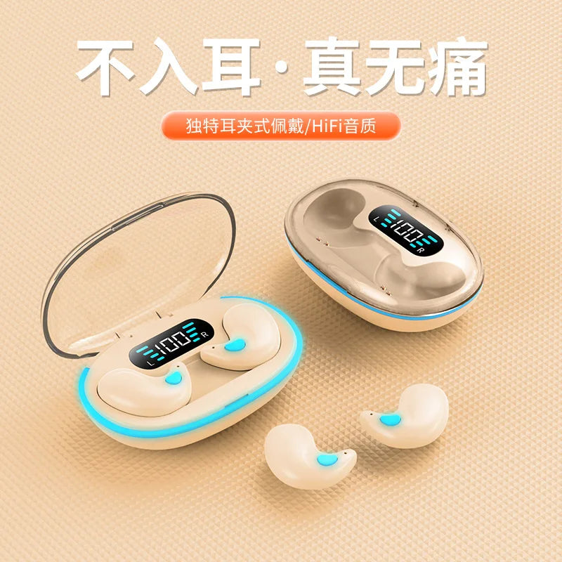 X55 Wireless Sleep Earbuds – Mini TWS Bluetooth Stereo Earphones with HD Mic, Waterproof
