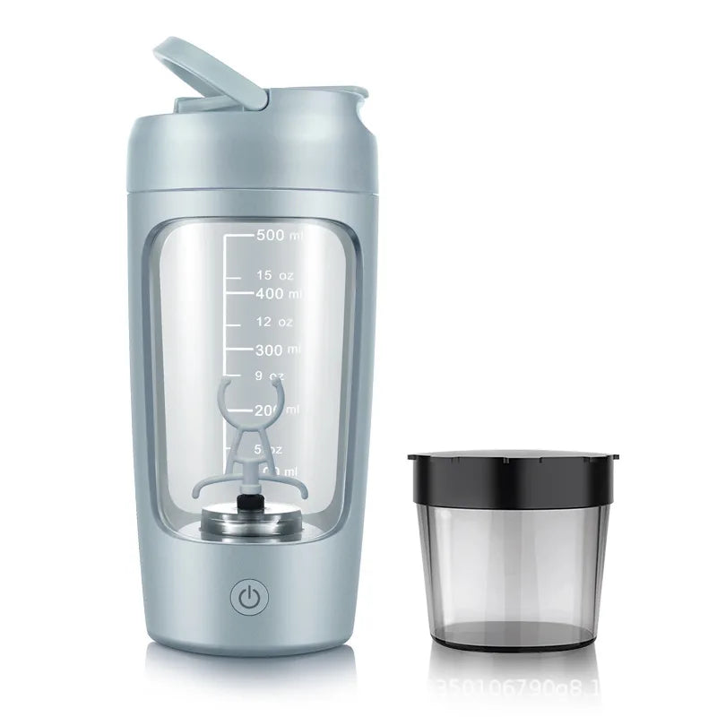 650ml USB Electric Protein Shaker Bottle – Rechargeable Automatic Mixing Cup for Gym & Fitness