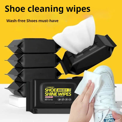 Shoes Cleaner Wipes for Sneakers – Portable Disposable Cleaning Cloths for White Shoes