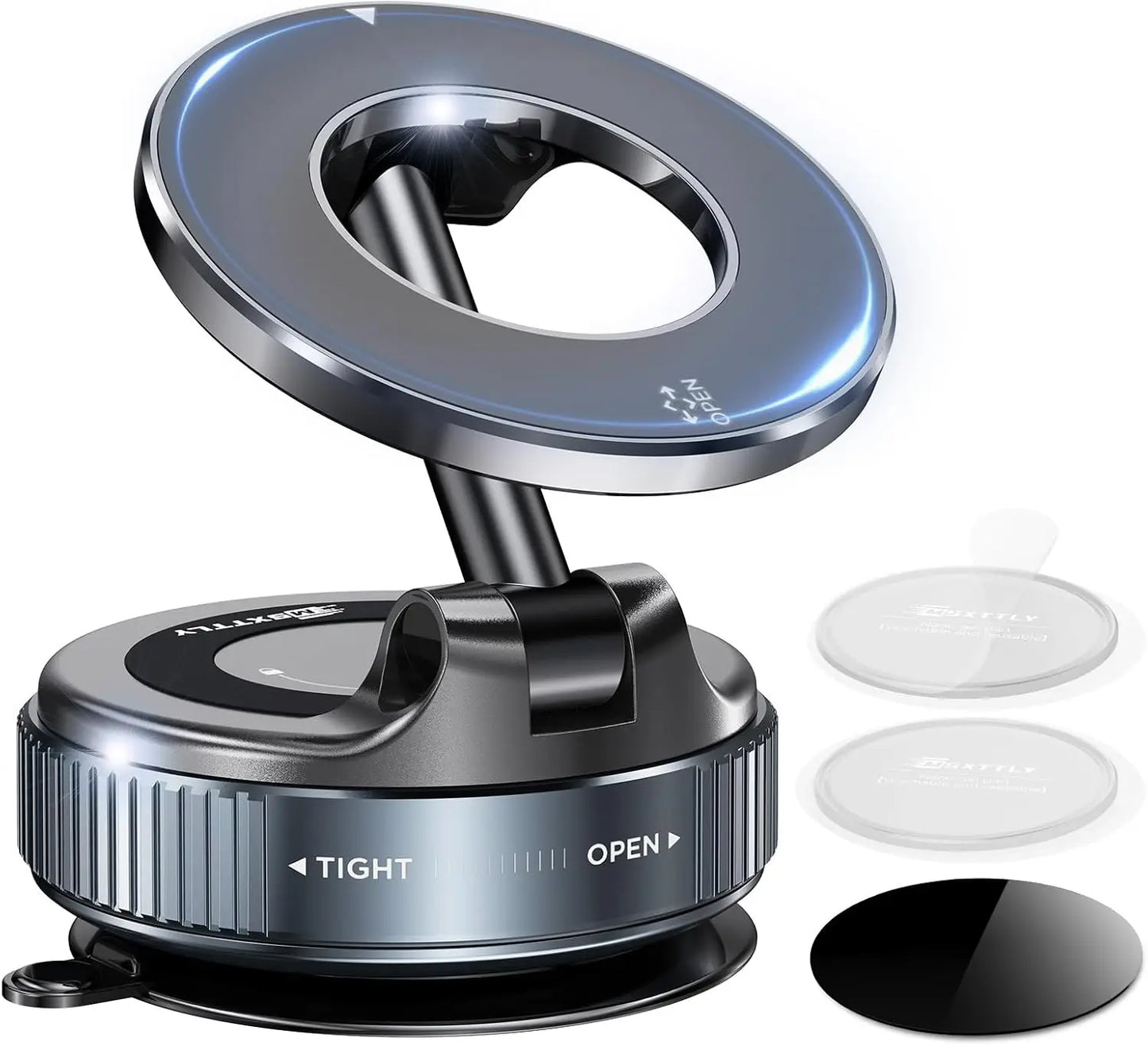 MagSafe Magnetic Car Phone Mount – 360° Rotating Universal Vehicle Phone Holder