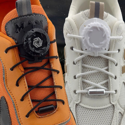 No-Tie Shoelaces with Swivel Buckle – Automatic Elastic Laces for Sneakers Kids & Adults