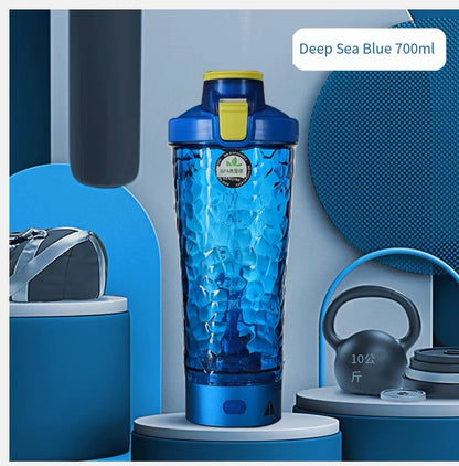 650ml USB Electric Protein Shaker Bottle – Rechargeable Automatic Mixing Cup for Gym & Fitness
