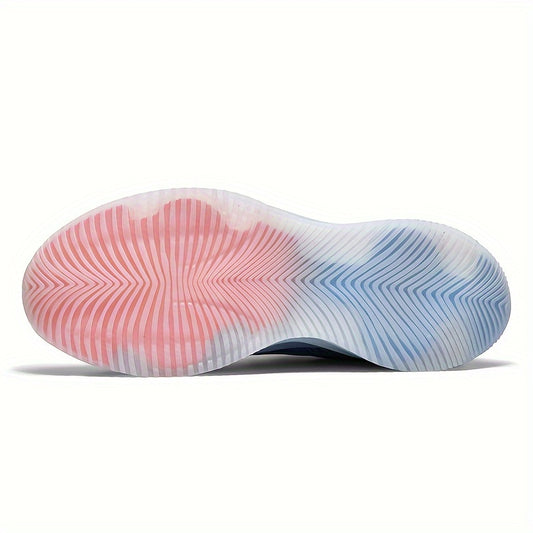 Men’s Gradient Color Running Shoes – Breathable, Non-Slip Sneakers with Shock Absorption