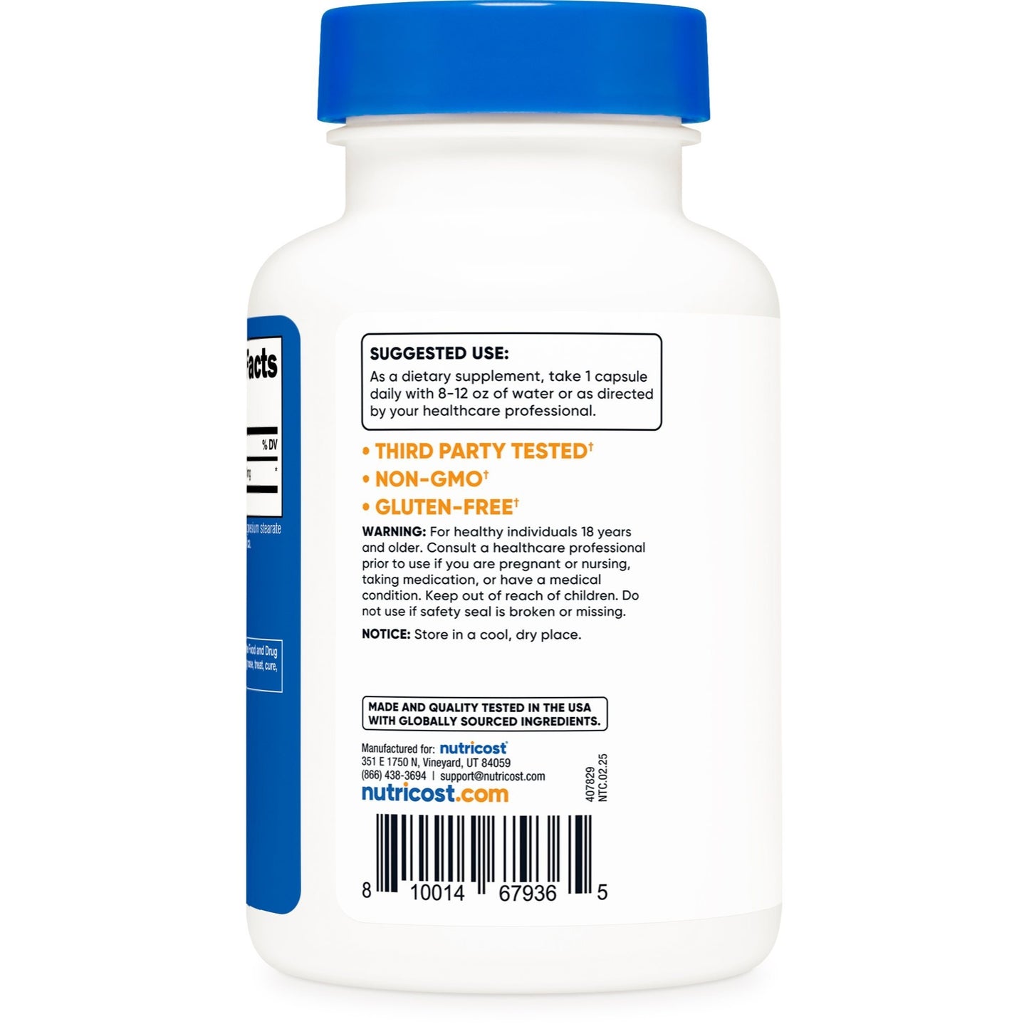 Nutricost L-Theanine 200mg – Double Strength, 240 Capsules
