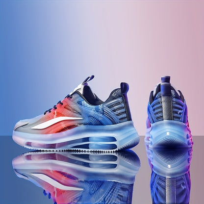 Men’s Gradient Color Running Shoes – Breathable, Non-Slip Sneakers with Shock Absorption