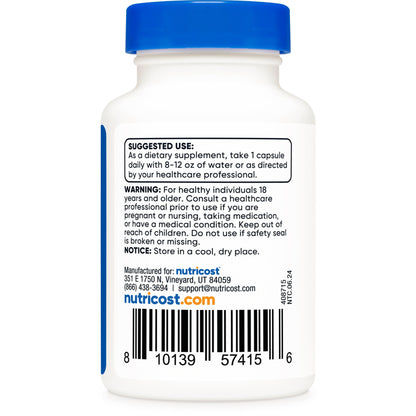 Nutricost CoQ10 100mg Capsules – Antioxidant Support for Energy & Heart Health