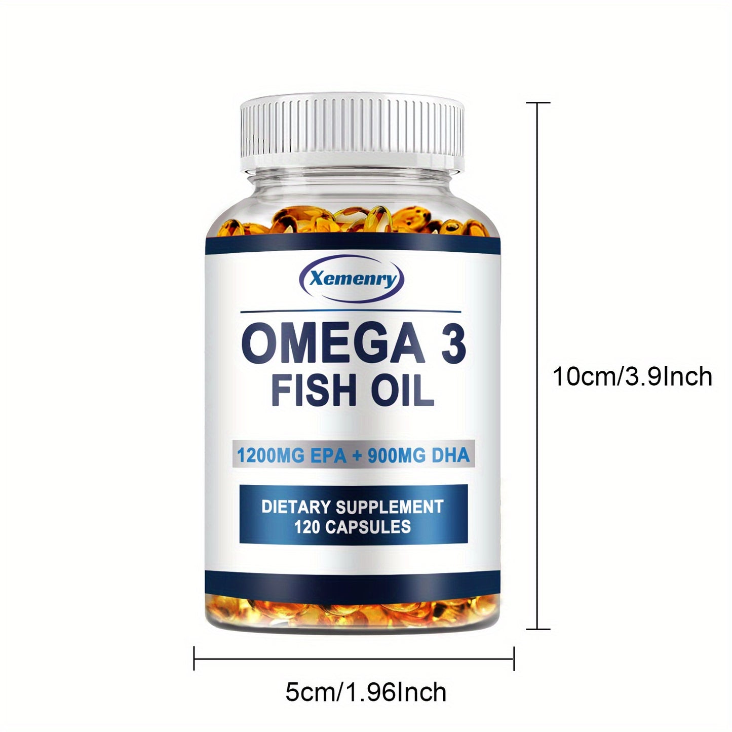 Omega 3 Fish Oil – EPA & DHA Support for Eye, Bone & Joint Health (120 Softgels)